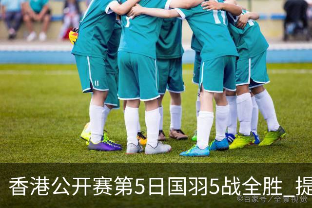 香港公开赛第5日国羽5战全胜 提前包揽混双冠亚军